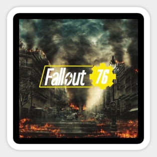 Fallout - Burning Wasteland Sticker